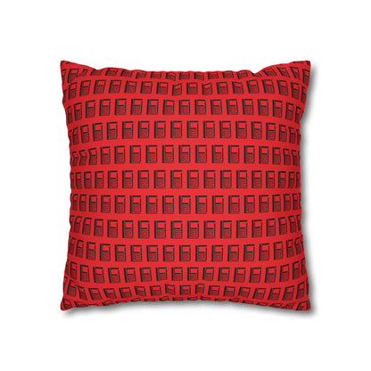 Cushion Pillow Case - No. 000RD - Artists logo on Red