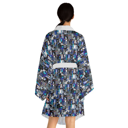 Long Sleeve Kimono Robe - No 235 - Squared 2