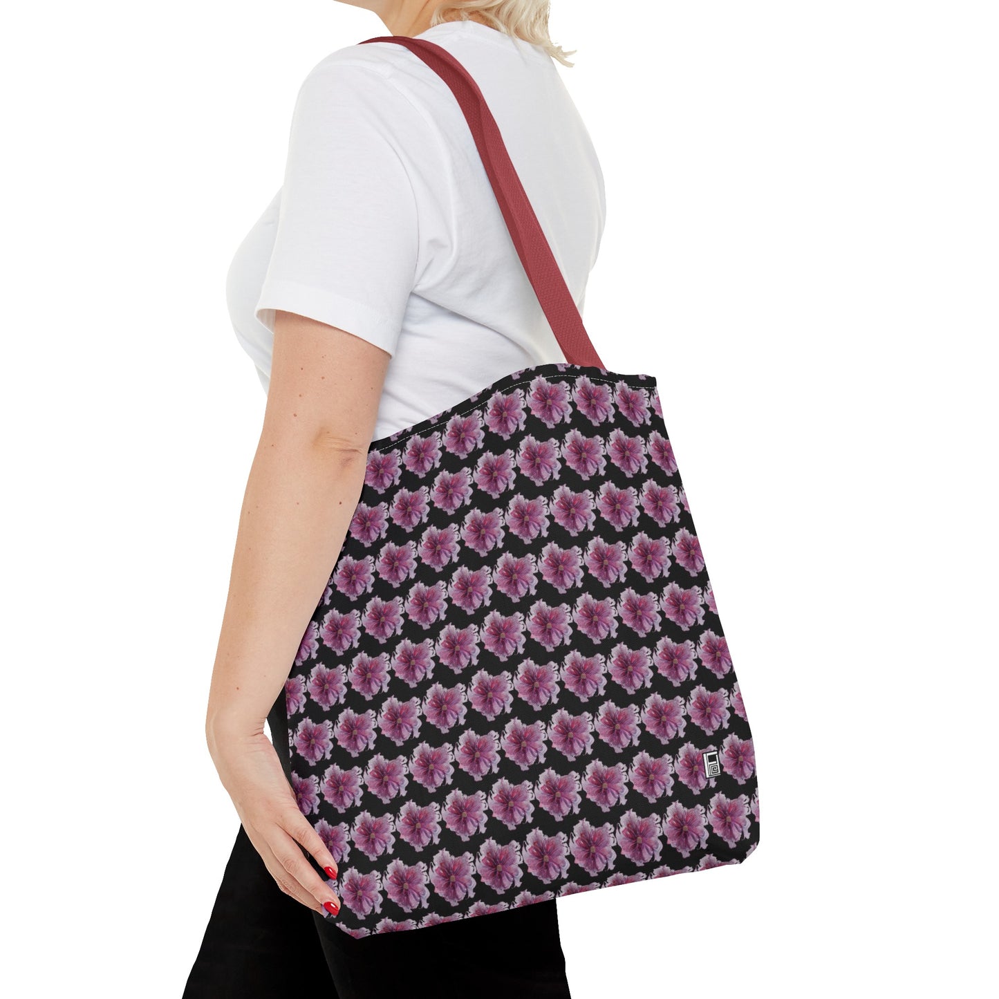 Tote Bag  - No. 269 - Pink & Purple Flower