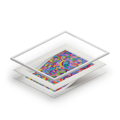 Fine Art Print (Cardboard Frame) No. 261 - Multicoloured Abstract