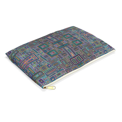 Make Up Bag - No. 253 - Rectangles on Black