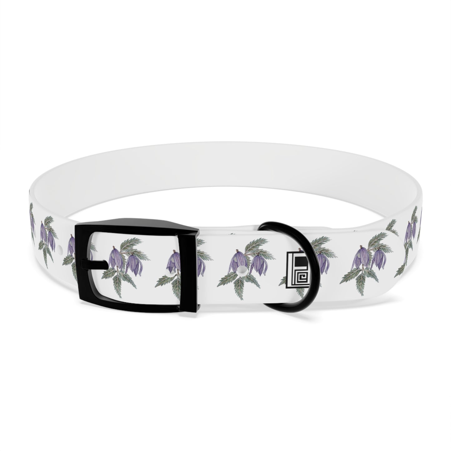 Dog Collar - No. 270 - Purple Drop Flowers