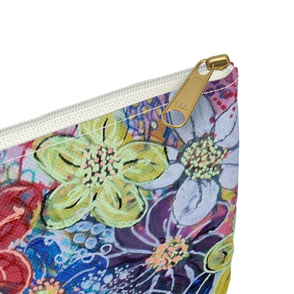 Make Up Bag - No. 241 - Flowers on Pink