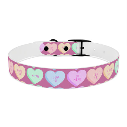 Dog Collar - Pink with Hearts