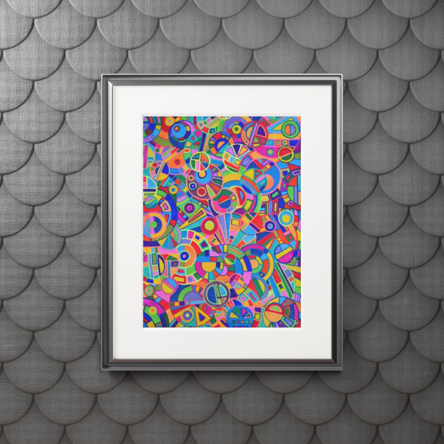 Fine Art Print (Cardboard Frame) - No. 265 - Multicoloured Abstract