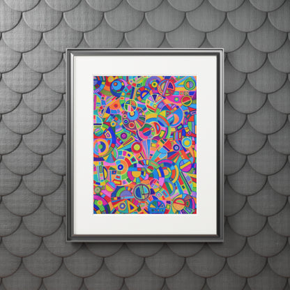 Fine Art Print (Cardboard Frame) - No. 265 - Multicoloured Abstract