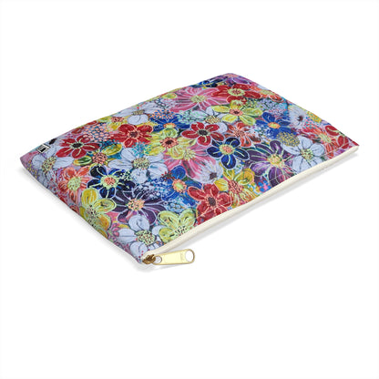 Make Up Bag - No. 241 - Flowers on Pink