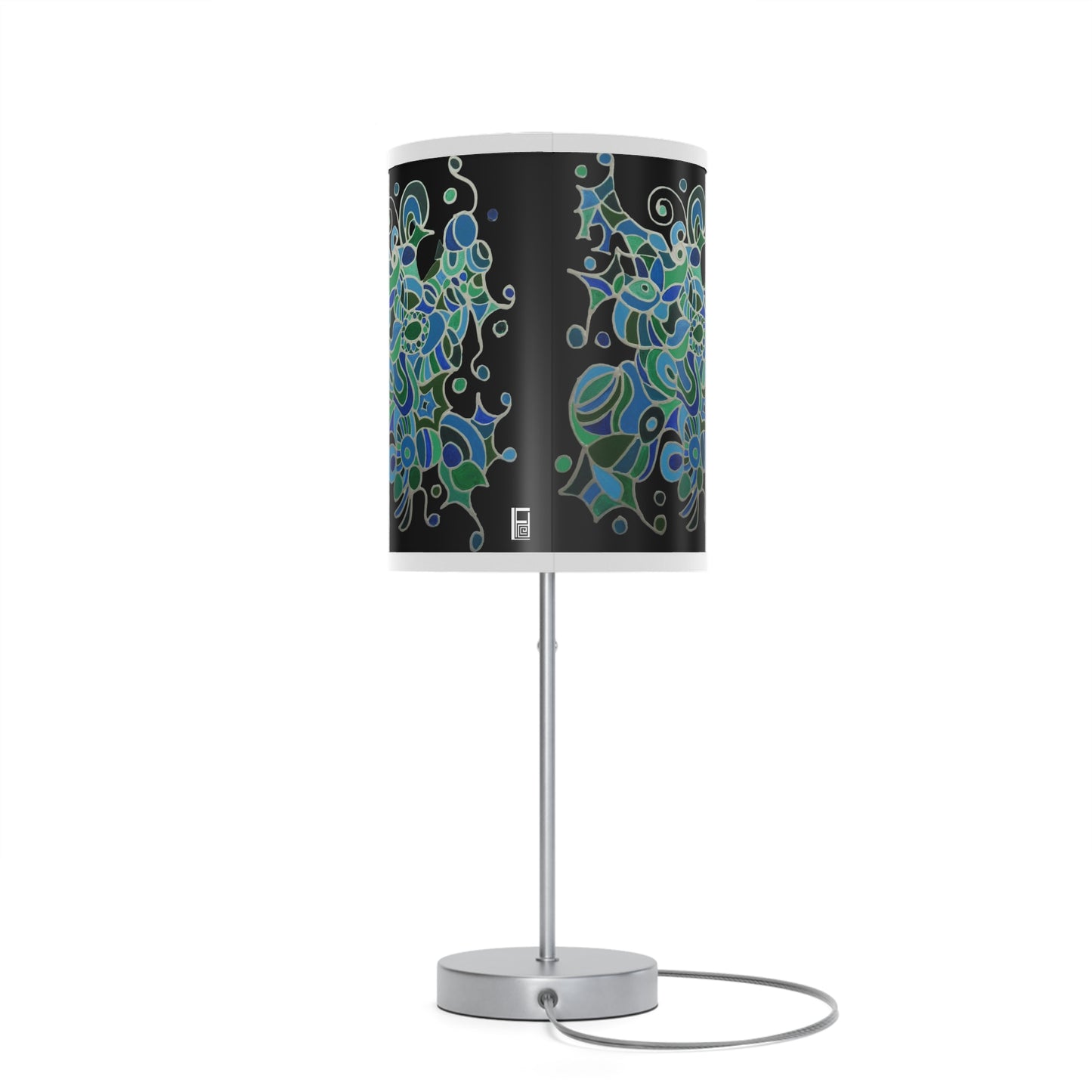 Lamp on a Stand, US|CA plug - No. 146 - 'Bird of Paradise' on Black