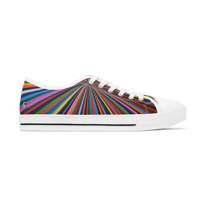 Women's Low Top Sneakers - No. 205 -  'Spectrum'  - By Irish Artist Fiona de Lacy