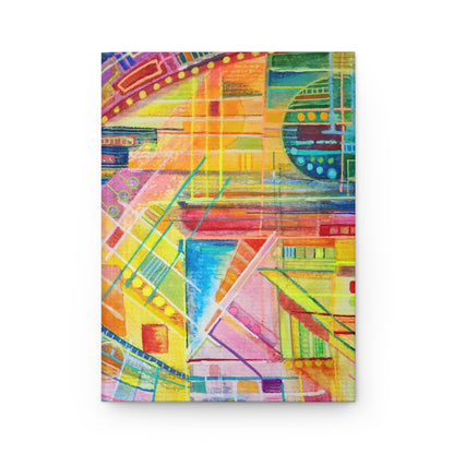 Hardcover Journal Matte (Lined) - No. 234 - Multicoloured Watercolour Abstract - By Irish Artist Fiona de Lacy