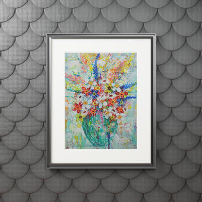 Fine Art Print (Cardboard Frame) - No. 249 - Turquoise Vase