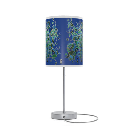 Lamp on a Stand, US|CA plug - No. 146 - 'Bird of Paradise' on Navy