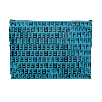 Make Up Bag - No. 000 - Black Logo on Turquoise