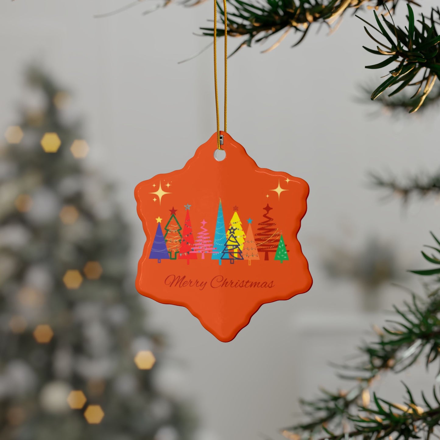 Ceramic Ornament - Merry Christmas O