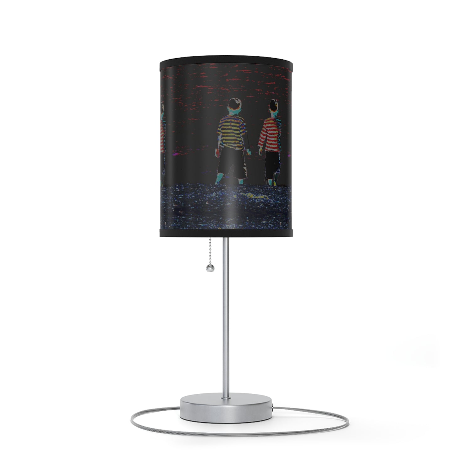 Lamp on a Stand, US|CA plug - No. 206 - 'Two Little Boys'