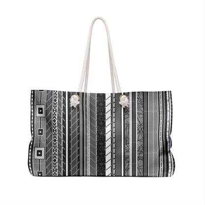 Weekender Bag / Beach Bag / Overnight Bag - No. 298 - 'Monochrome'