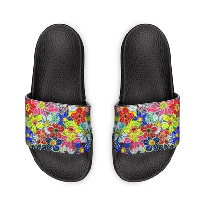 Children's Sliders - No. 241 - Flowers on Pink