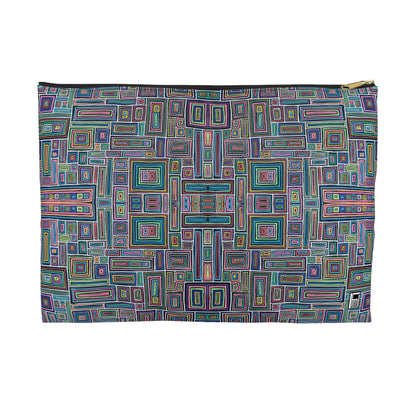 Make Up Bag - No. 253 - Rectangles on Black
