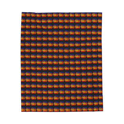 Velveteen Plush Blanket -  No.149 - 'Through the lens' on Black