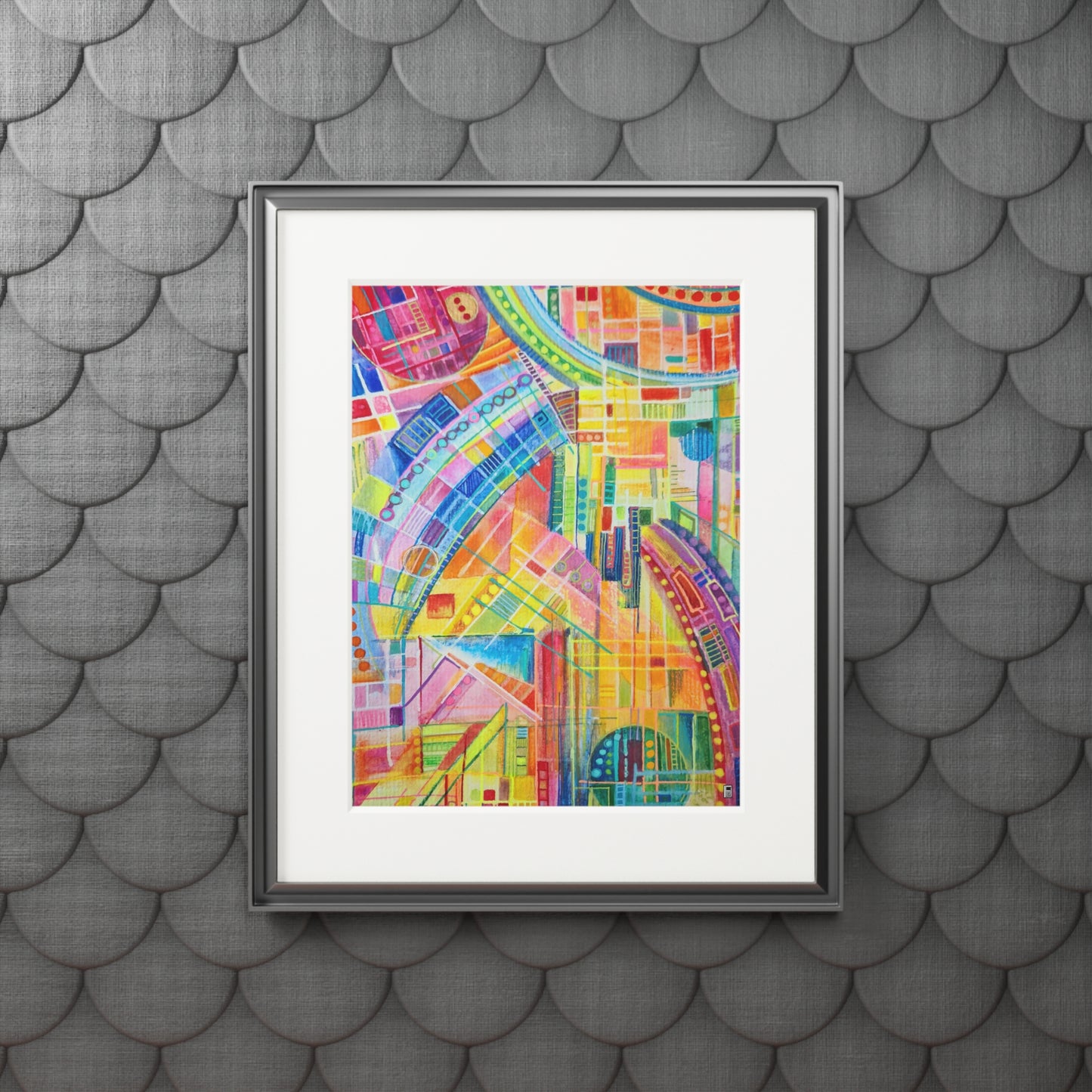 Fine Art Giclee Print (Cardboard Frame) No. 234 - Watercolour Abstract