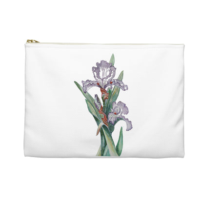 Make Up Bag - No. 272 - Purple Orchid Flower on White