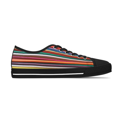 Women's Low Top Sneakers, Black Sole - No. 308 B - 'Pathways'