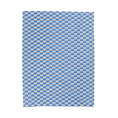 Velveteen Plush Blanket - No. 140 - 'Thin Blue Line'