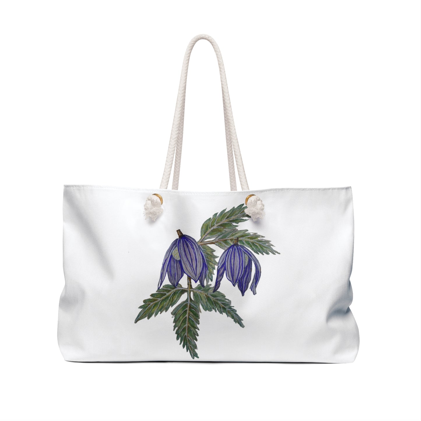 Weekender / Beach / Overnight Bag -  No. 270 - Hanging Purple Flowers