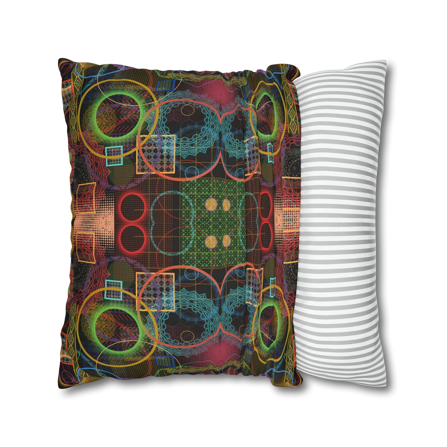 Cushion Pillow Case - No. 299 A - Multicolour Abstract