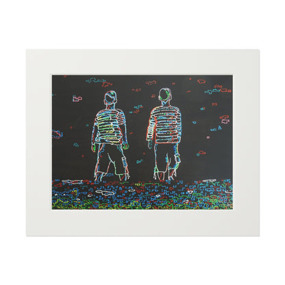 Fine Art Print (Cardboard Frame) - No. 206 - Two Little Boys