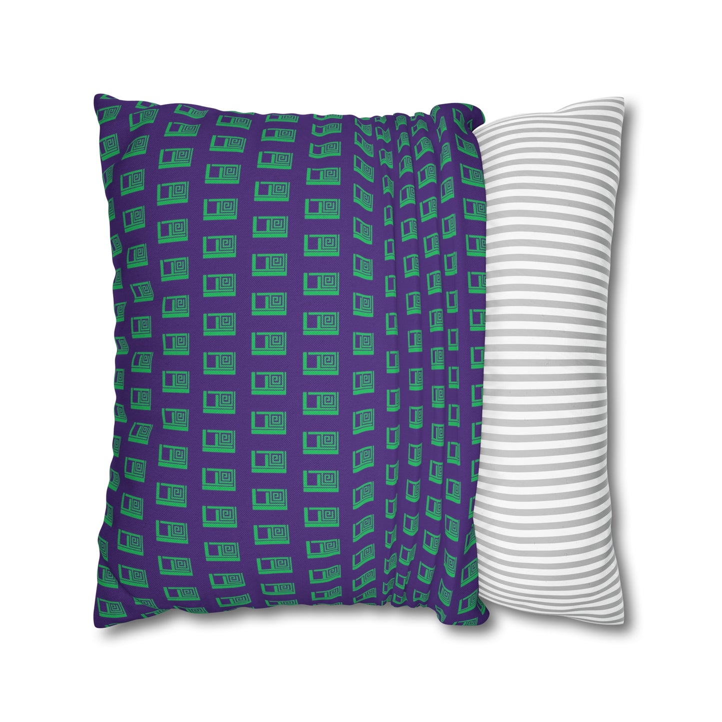 Cushion Pillow Case - No. 000PE - Logo on Purple