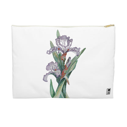 Make Up Bag - No. 272 - Purple Orchid Flower on White