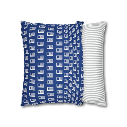 Cushion Pillow Case - No. 000BE - White Logo on Navy