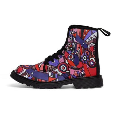 Women's Canvas Boots -  No. 220 - 'Connections'