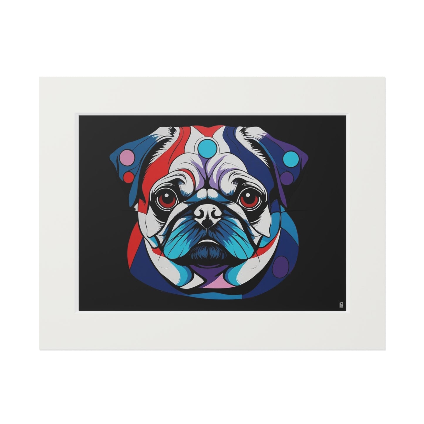 Fine Art Print (Cardboard Frame) - Pug