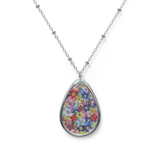 Oval Necklace - No. 241- sunrise - By Irish Artists Fiona de Lacy