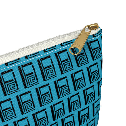 Make Up Bag - No. 000 - Black Logo on Turquoise