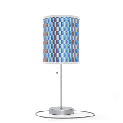 Lamp on a Stand, US|CA plug - No. 140 -  'Thin Blue Line' Pattern