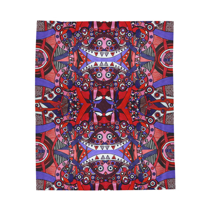 Velveteen Plush Blanket - No. 220 - 'Connections'