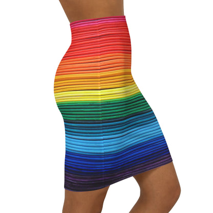 Women's Mini Skirt - No 305 - 'Pride' Rainbow