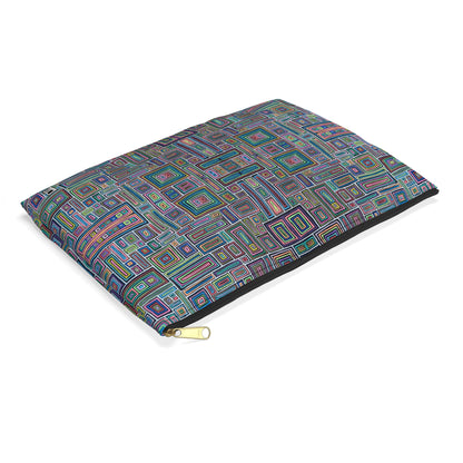 Make Up Bag - No. 253 - Rectangles on Black