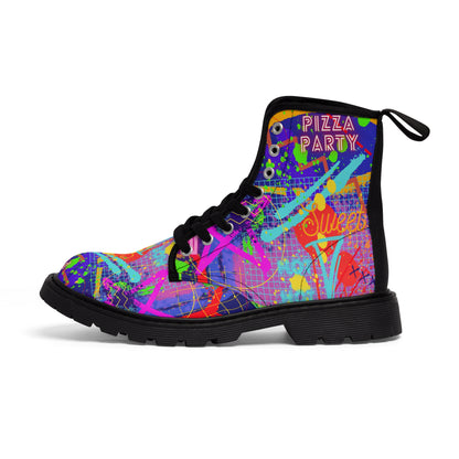 Women's Canvas Boots - No. 232 - Graffiti