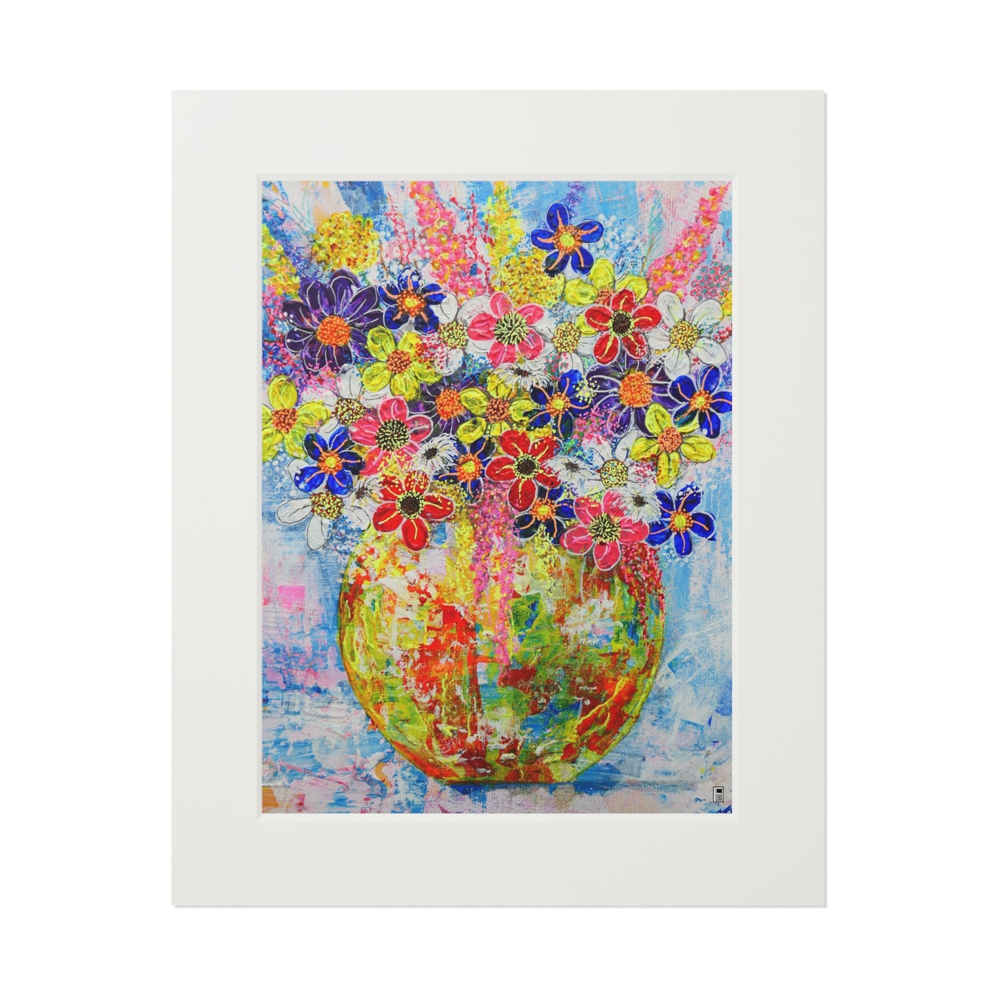 Fine Art Print (Cardboard Frame) - No. 246 - Yellow Round Vase