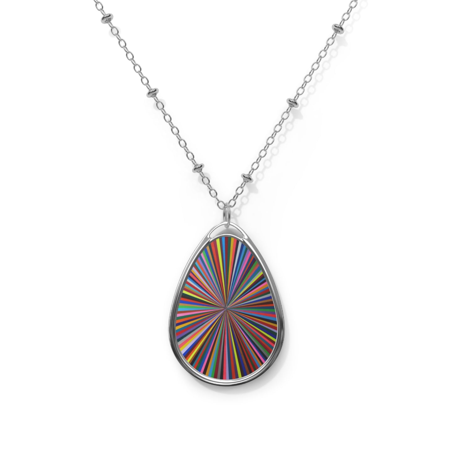 Oval Necklace - No. 205 - Spectrum - By Irish Artists Fiona de Lacy