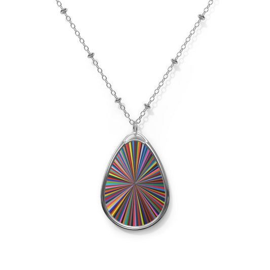 Oval Necklace - No. 205 - Spectrum - By Irish Artists Fiona de Lacy