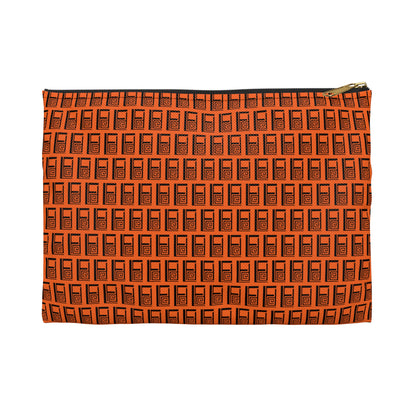 Make Up Bag - No. 000OG - Black Logo on Orange