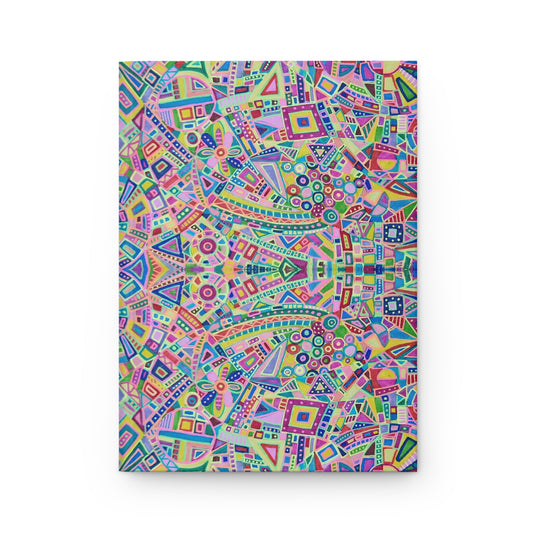 Hardcover Journal Matte (Lined) - No. 259 - Multicoloured Abstract - By Irish Artist Fiona de Lacy