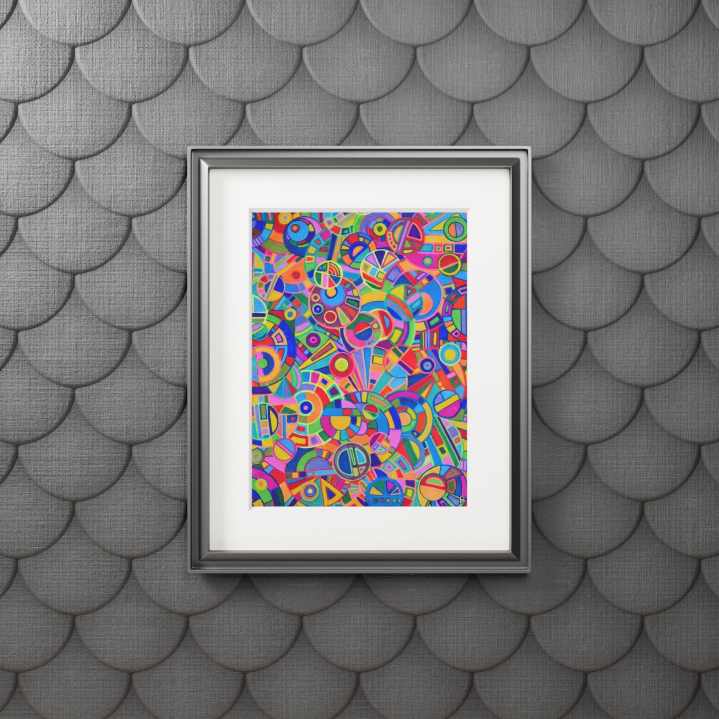 Fine Art Print (Cardboard Frame) - No. 265 - Multicoloured Abstract