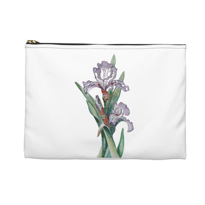 Make Up Bag - No. 272 - Purple Orchid Flower on White