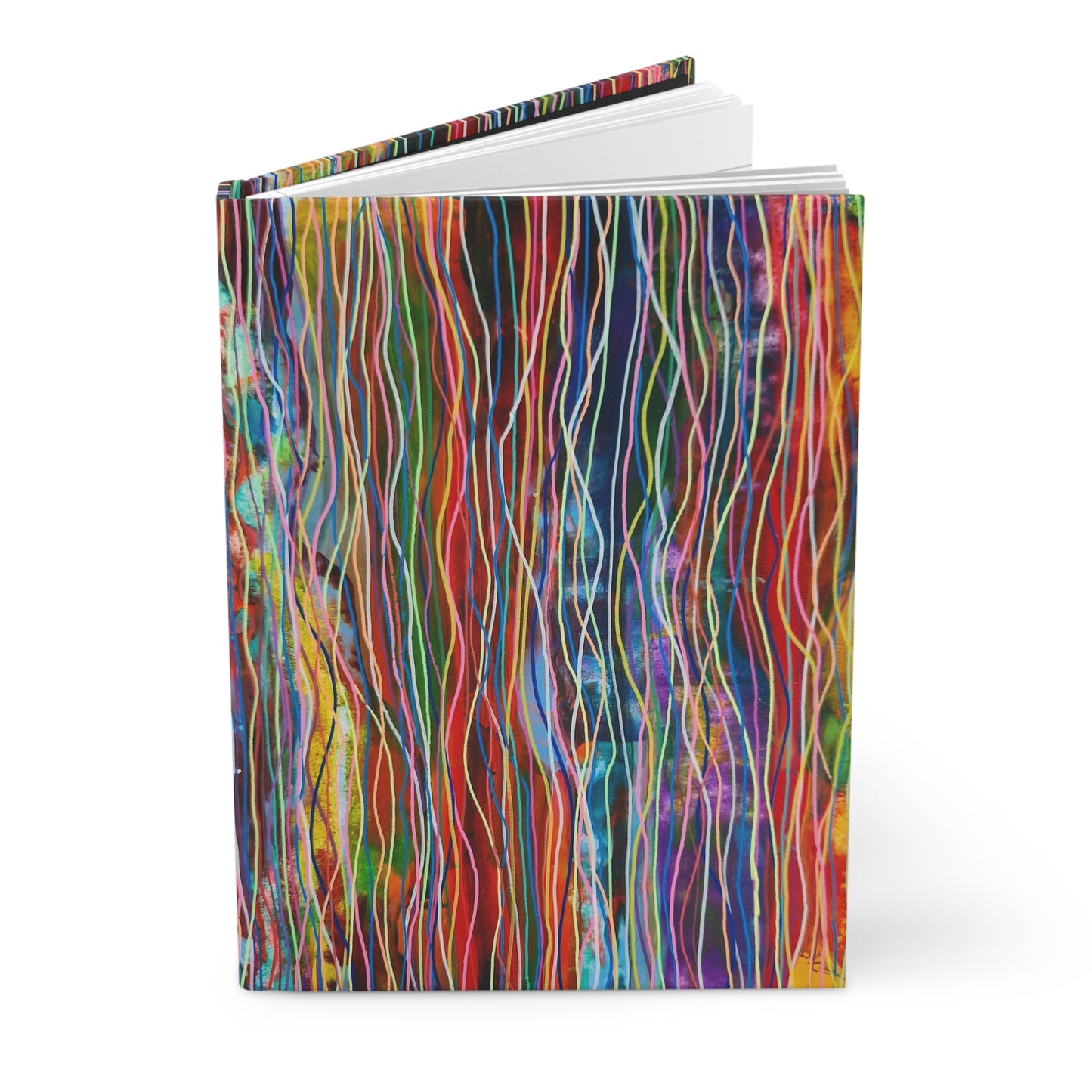 Hardcover Journal Matte (Lined) - No. 236 'Ocean' - By Irish Artist Fiona de Lacy - Multicoloured